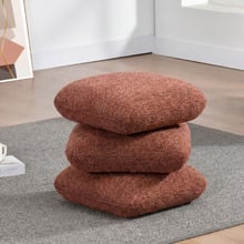 Devika Chenille Swivel Ottoman